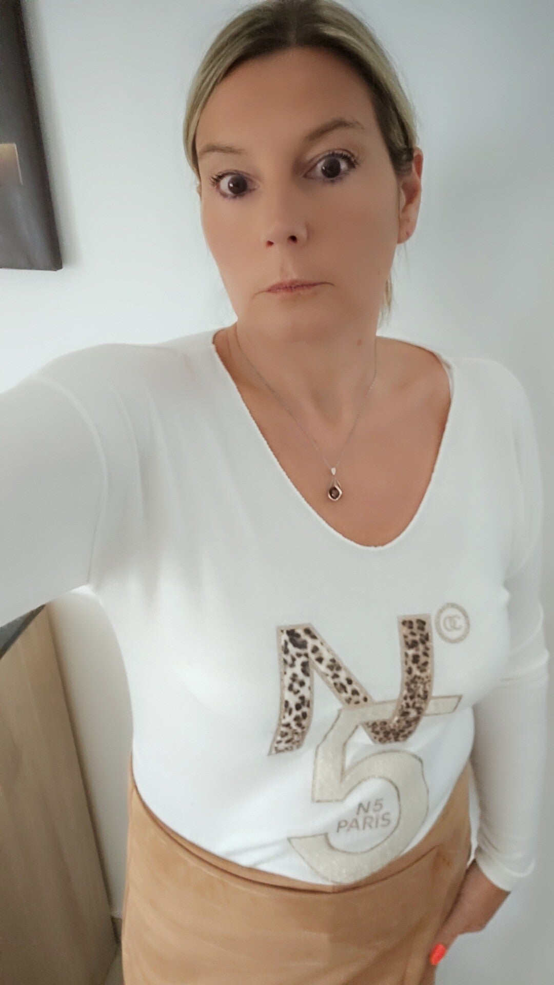 T SHIRT CARLA BLANC
