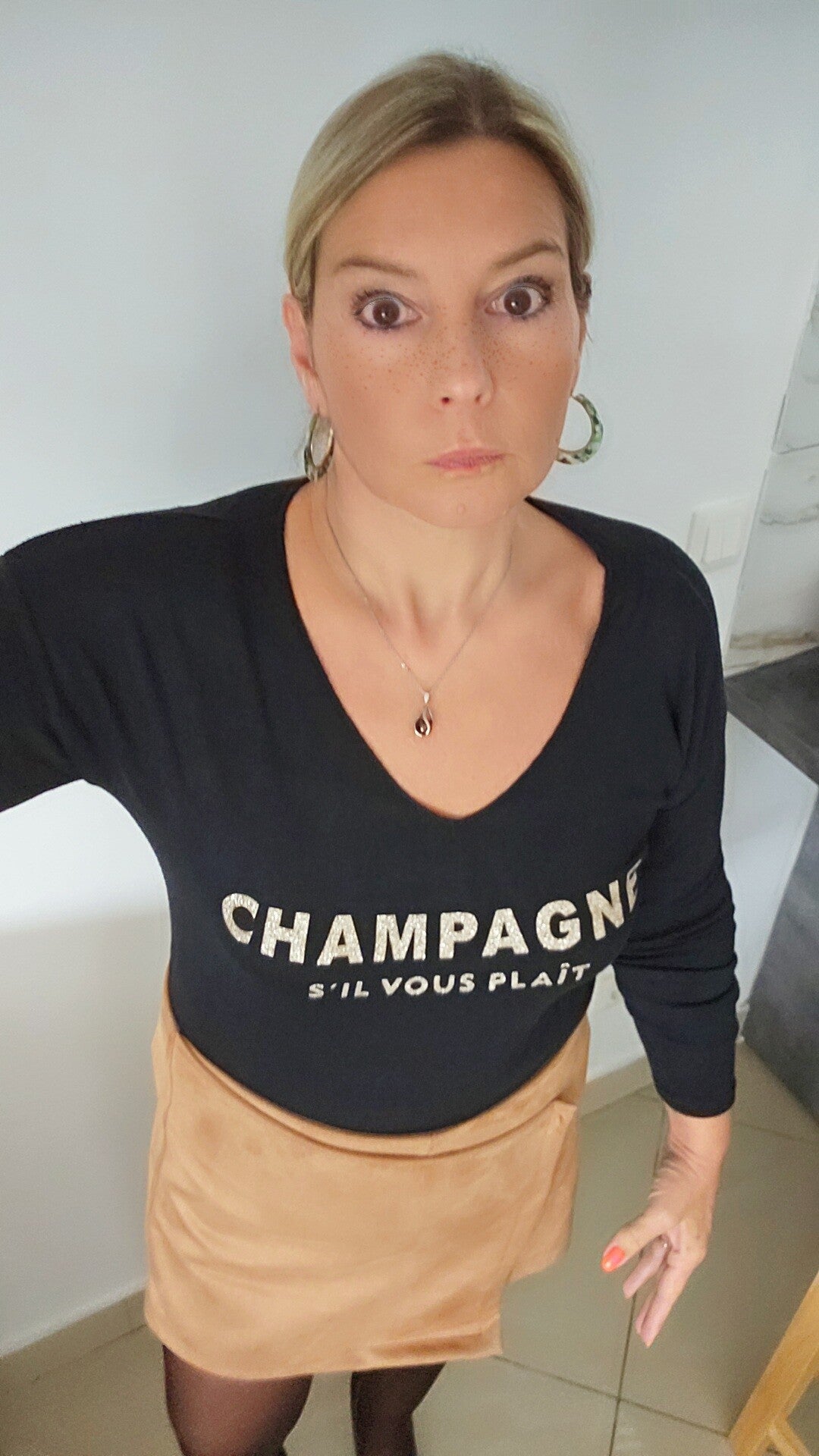 T SHIRT    CHAMPAGNE