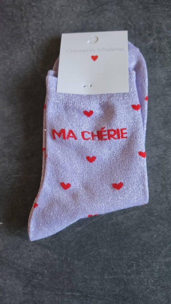 CHAUSSETTE PAILLETTES MA CHERIE