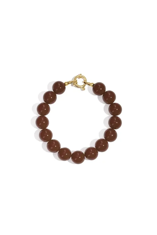 Bubble armband - donkerbruin