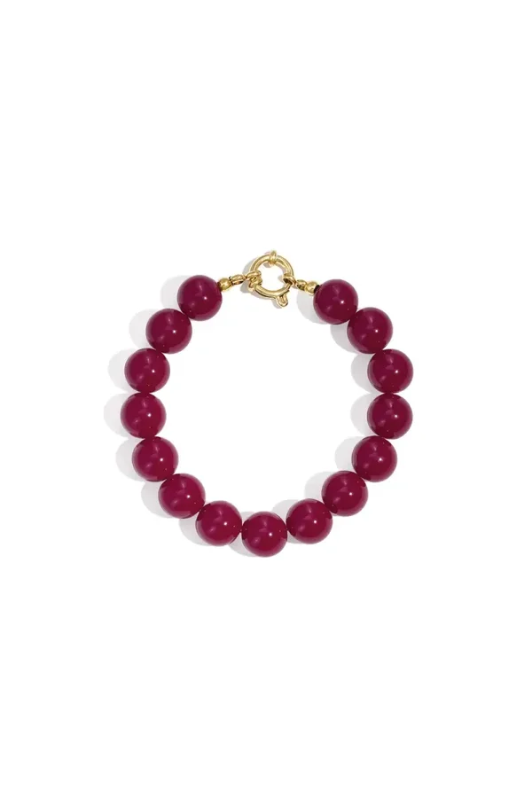 Bubble armband - plum / paars