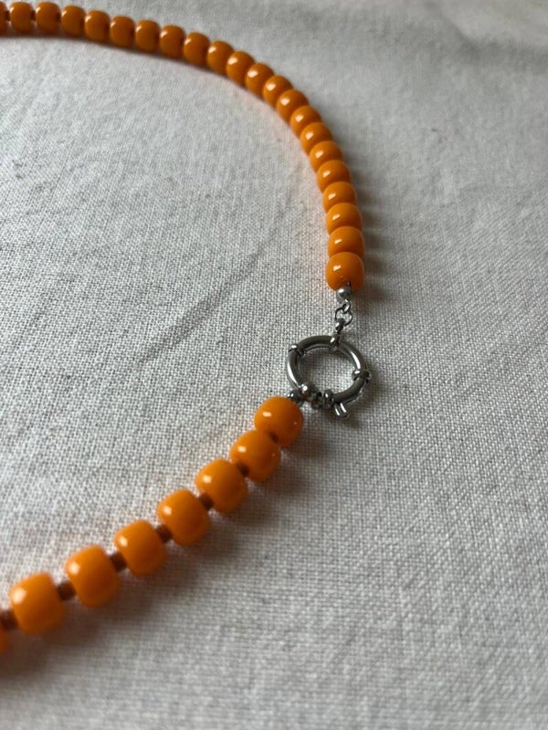 Ketting - oker / zilver