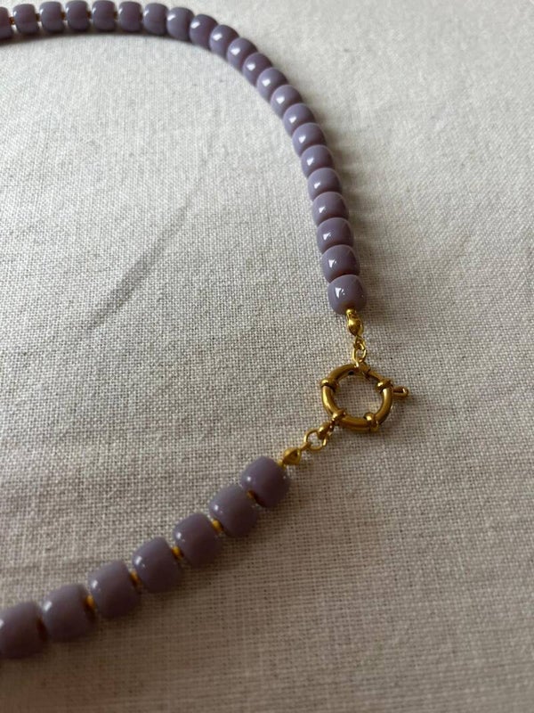 Ketting - lila / goud