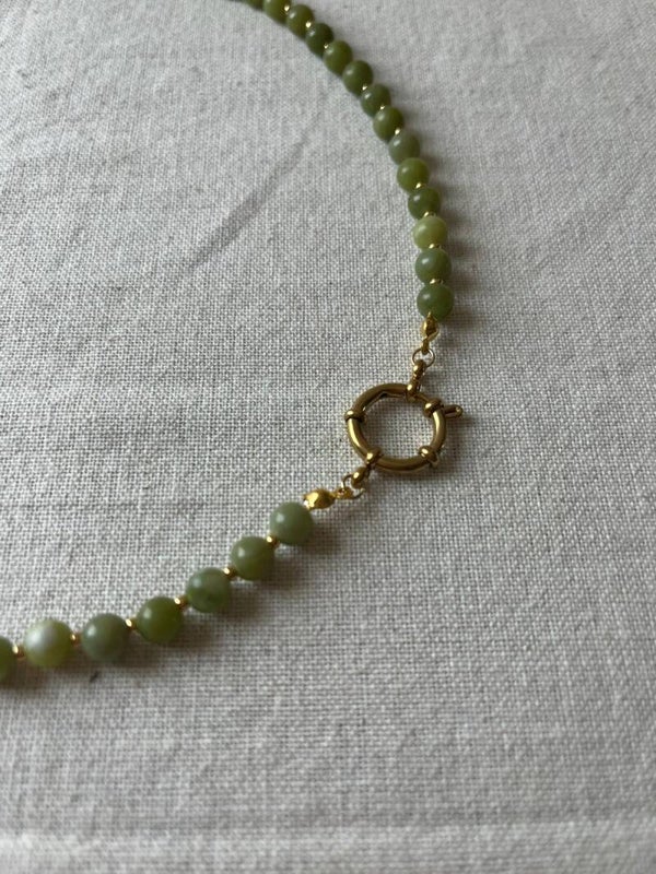 Ketting - lichtgroen / goud