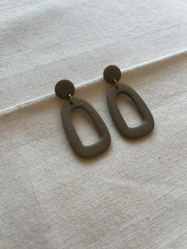 Oorbellen Emma - sage / goud