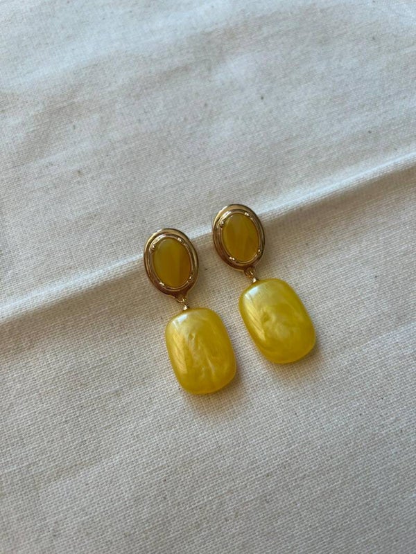 Oorbellen - goud / geel