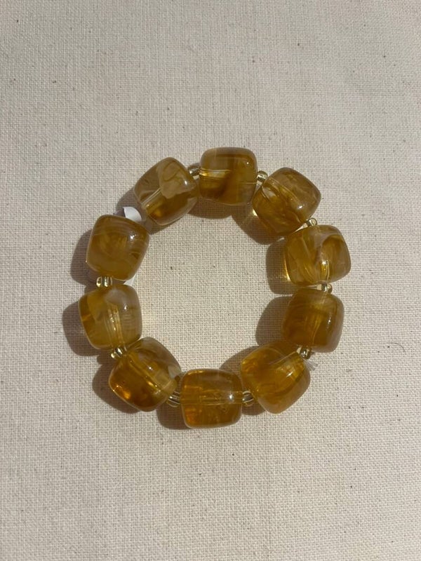 Armband - lichtbruin transparant