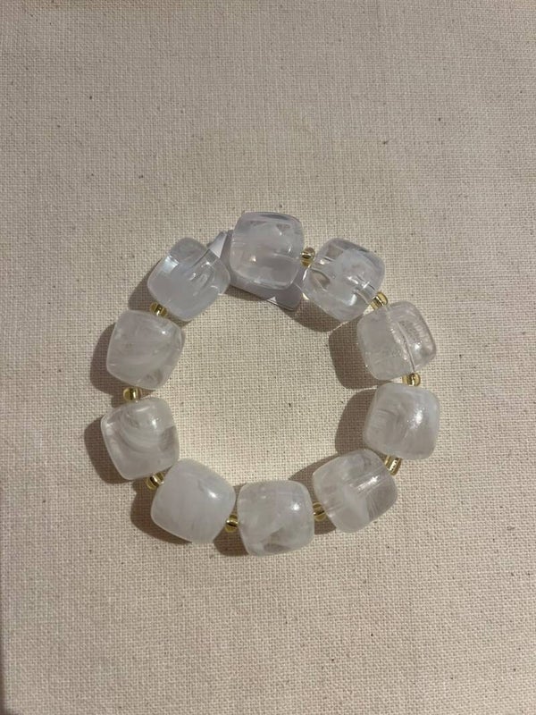 Armband - wit transparant