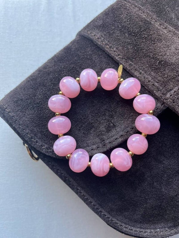 Armband - oudroze / goud