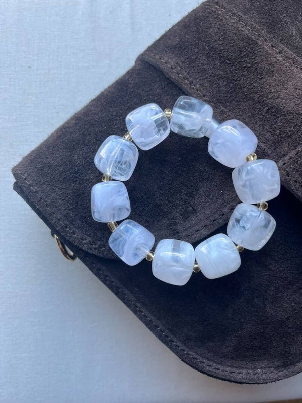 Armband - wit transparant