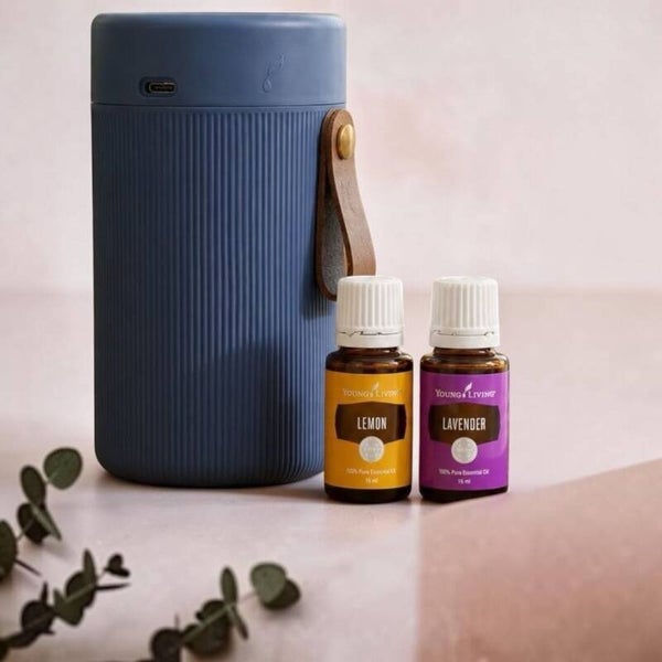 Wanderful Nebuliser diffuser: draadloos, zonder water + Lavendel en Citroen 15ml