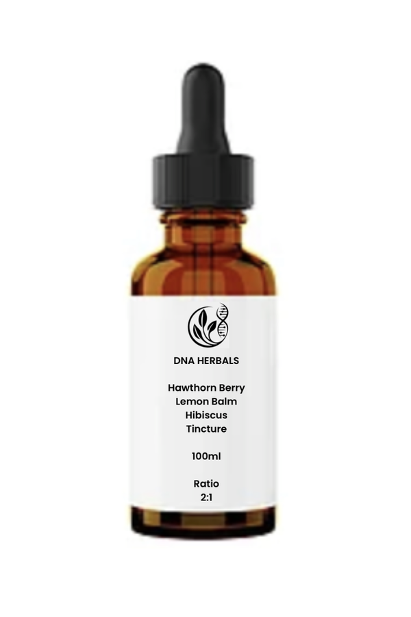 Hibiscus - Hawthorn berry - Lemon balm tincture
