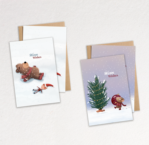 Christmas card  - Pakket 4x2