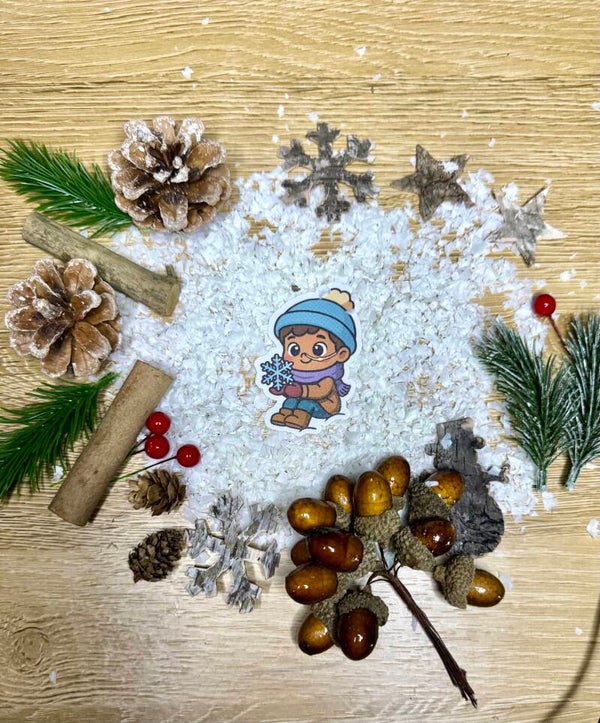 Kind mit Nasensonde I Winter