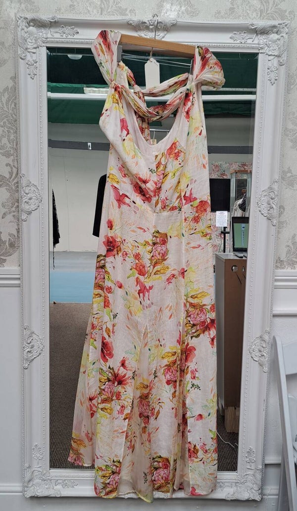 120% Lino maxi dress, Size 12. Unworn