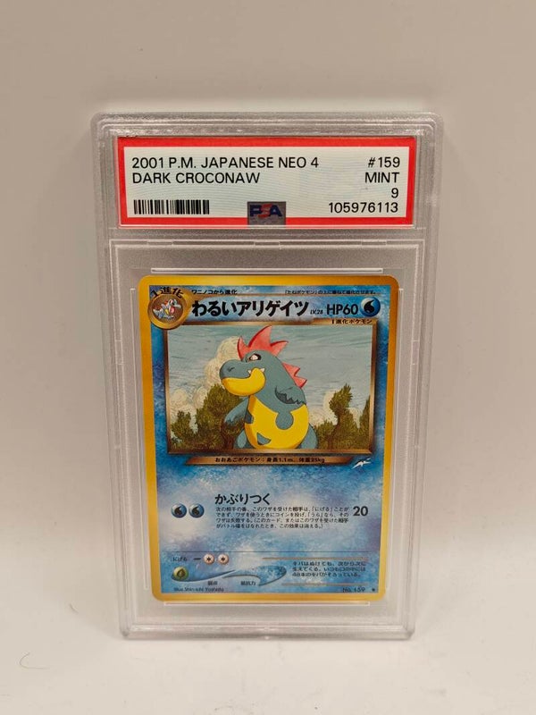 2001 pm Japanese neo 4 dark croconaw PSA 9
