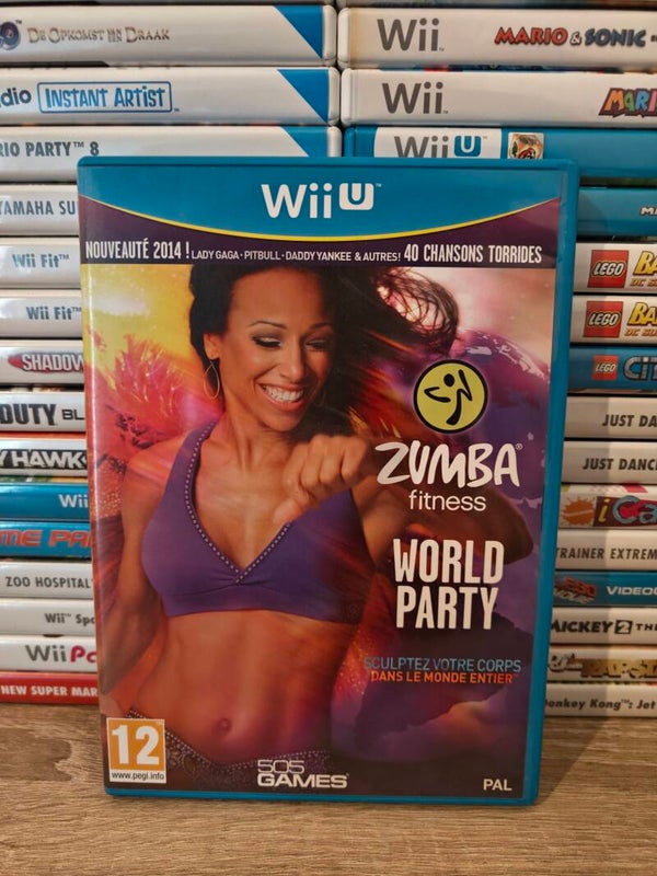 Zumba Fitness world party Frans doosje Nintendo wiiU
