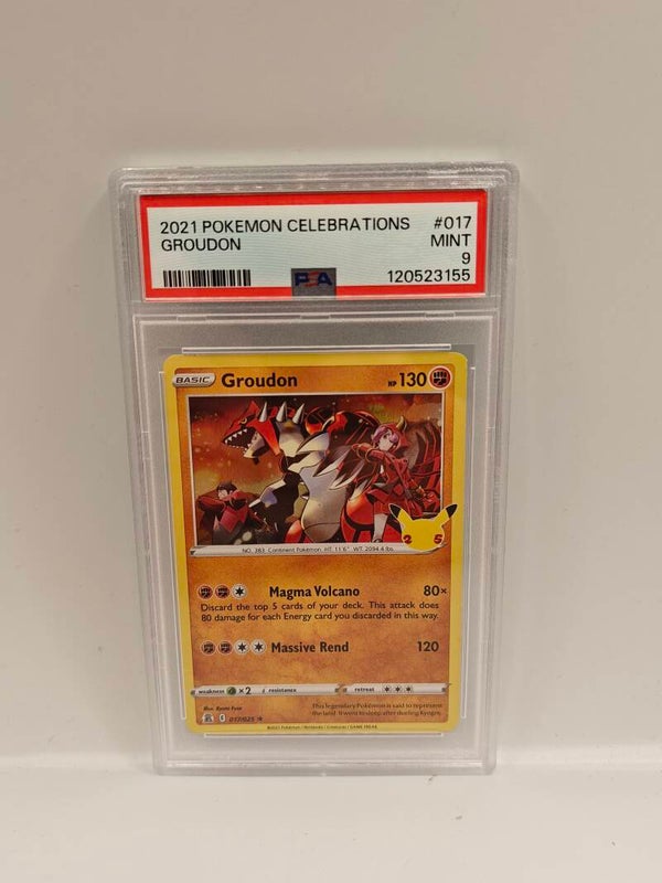 2021 pokemon celebrations Groudon PSA 9