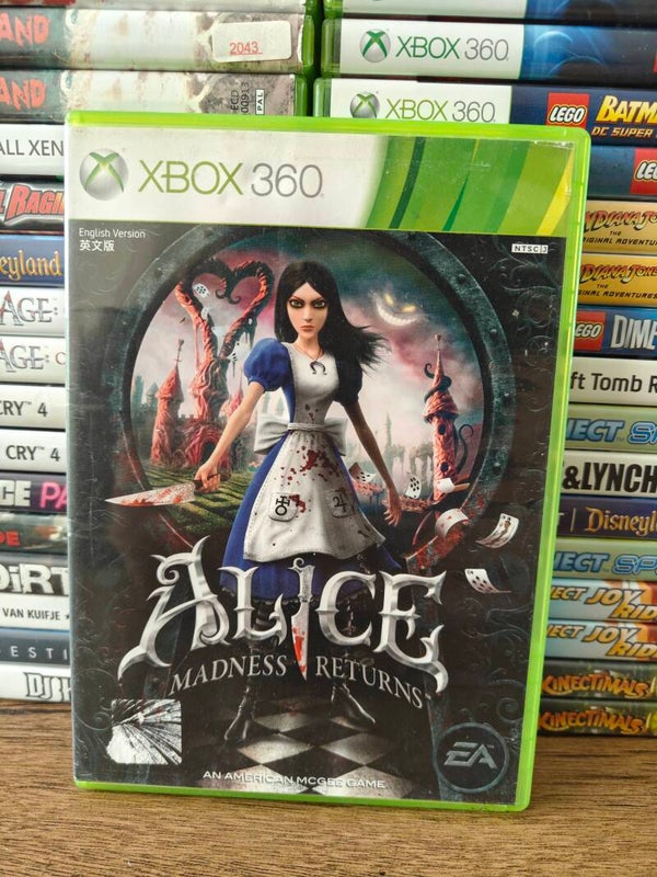 Alice madness returns (lijm resten op cover art) xbox 360