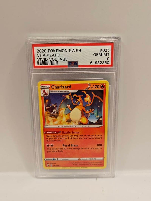 2020 pokemon swsh Charizard vivid voltage PSA 10
