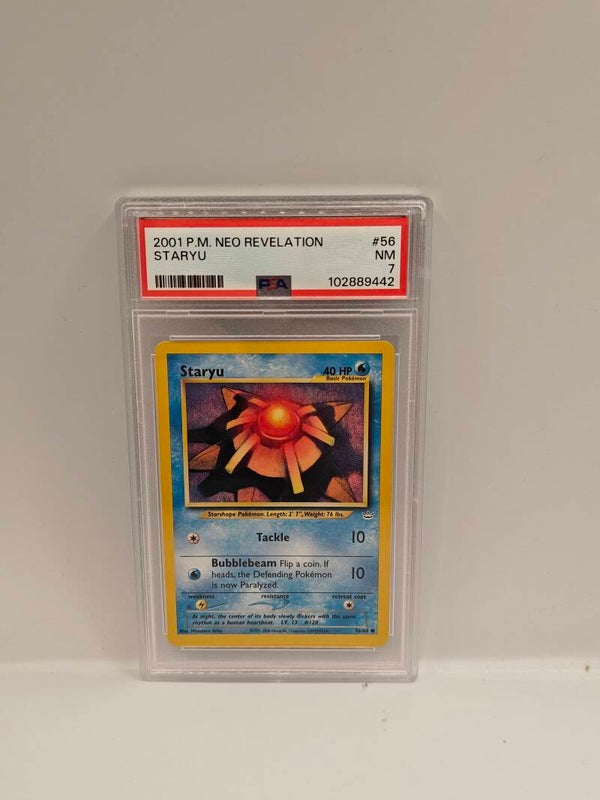 2001 p.m neo revelation staryu PSA 7