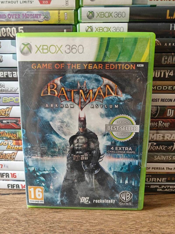 Batman Arkham asylum game of the year xbox 360