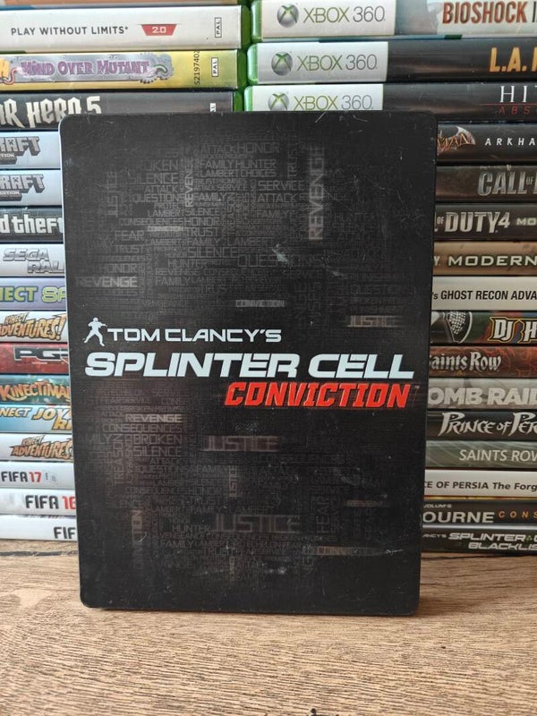 Tom Clancy's splinter cell conviction steelbook xbox 360