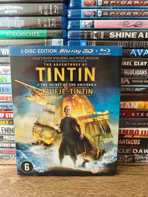 The adventures of Tintin the secret of the unicorn 3D Blu ray