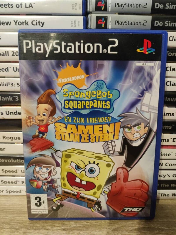SpongeBob SquarePants en zijn vrienden samen staan ze sterk playstation 2