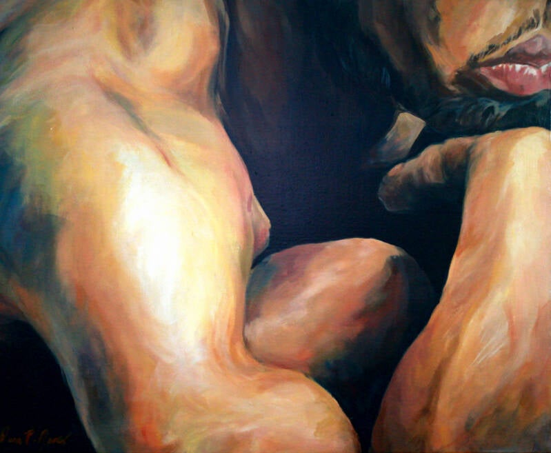 Bracing Thoughts Acrylic 32" x 26" / 81 cm x 66 cm JF Jaros