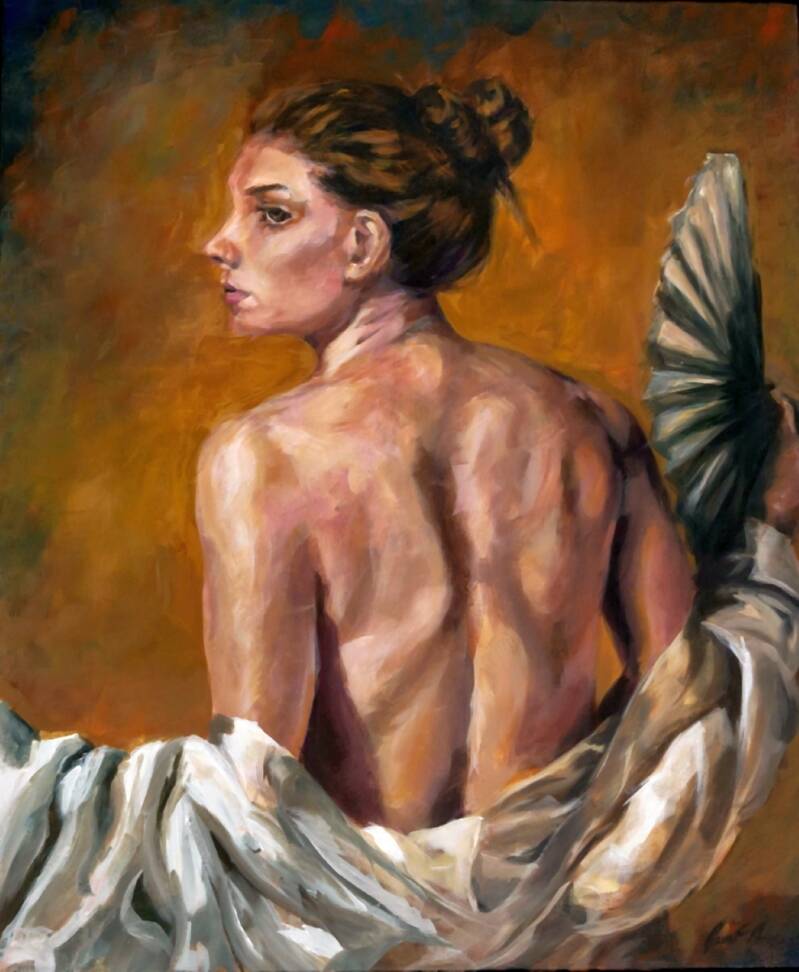 A Fan  Acrylic 26" x 36" /  66 cm x  91.5 cm JF Jaros