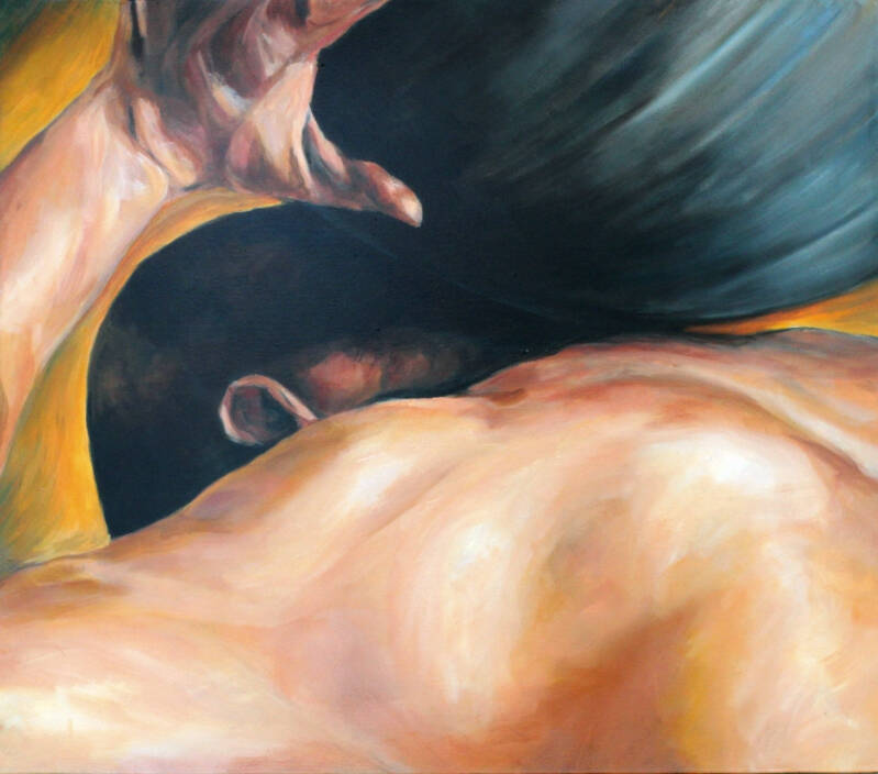 On My Mind Acrylic 32" x 28" /  81 cm x  71 cm  JF Jaros