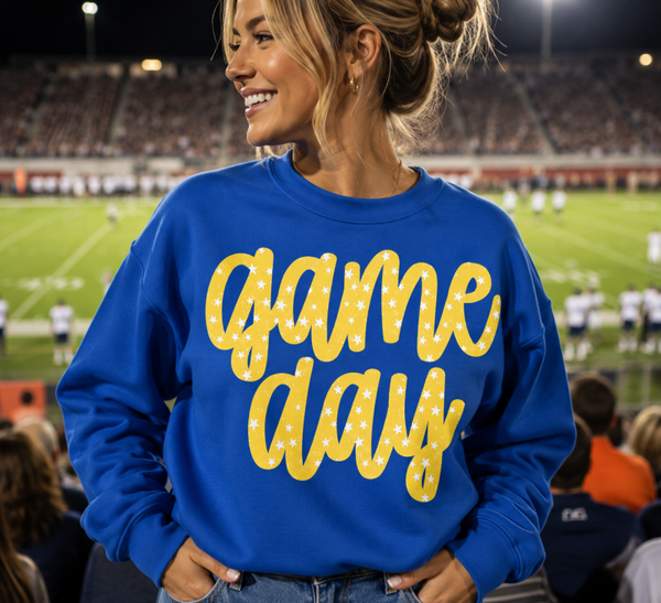 Distressed Game Day w/Stars