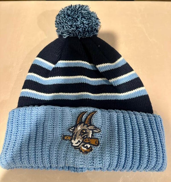 Yard Goats Head Pom Cuffed Beanie $25