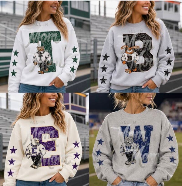 Custom Mascot Distressed