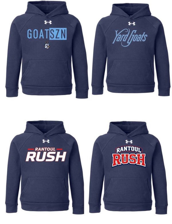 Sale Navy Blue Rival Fleece Youth Large Under Armour Hoodie