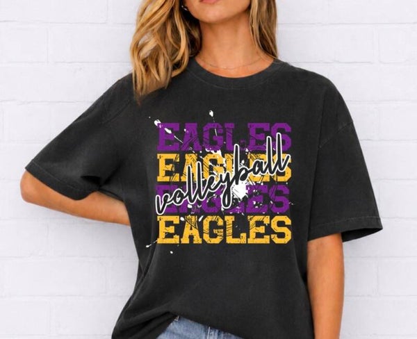 Eagles Stacked Volleyball