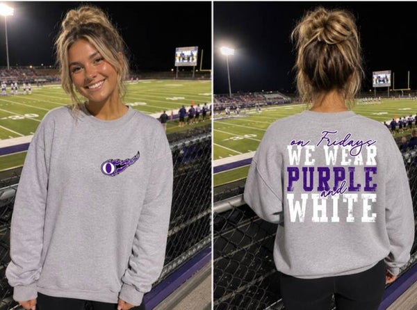On Fridays We Wear Purple and White