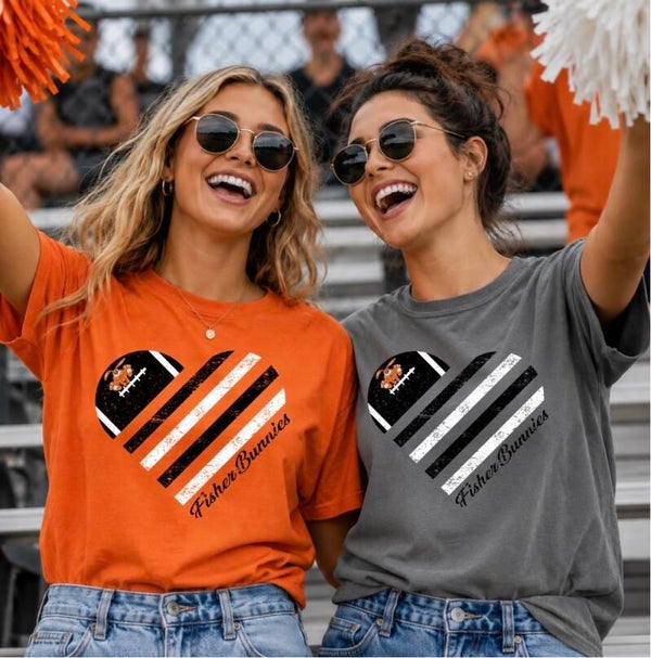 Heart Fisher Bunnies Football