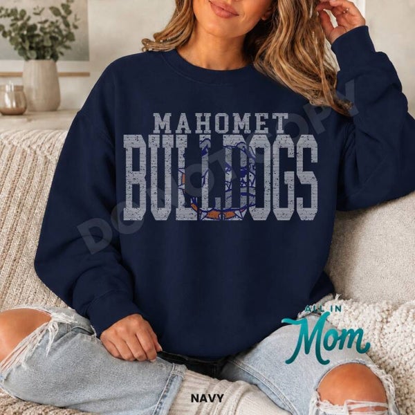 Mahomet Bulldogs Distressed Pattern