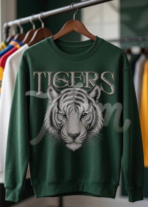 Faux Rhinestone Tigers