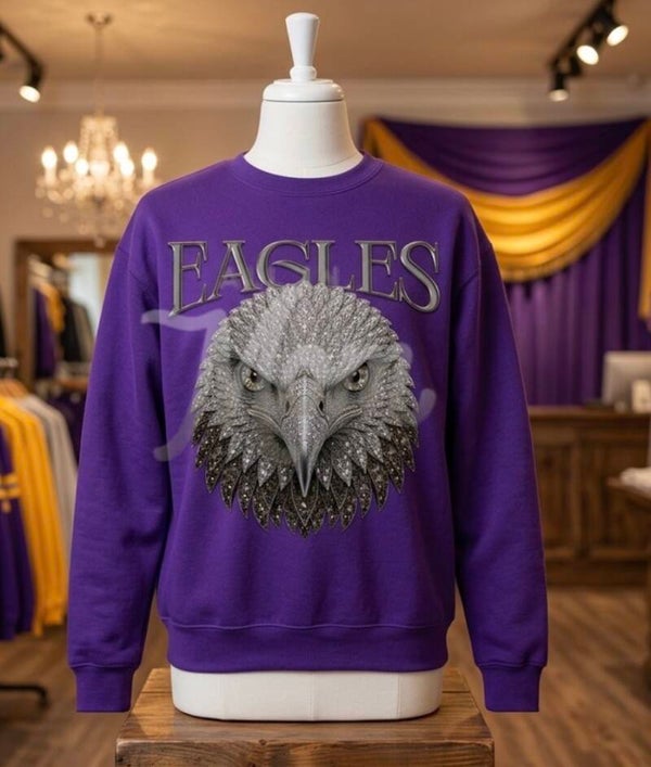 Faux Rhinestone Eagles