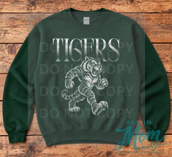 Tigers halftone