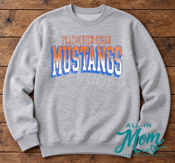 Prairieview Ogden Mustangs Distressed