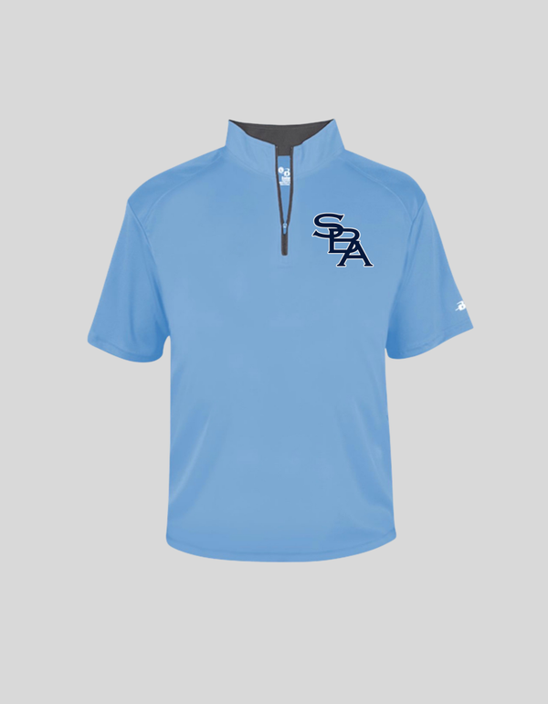 Adult Badger Short Sleeve Quarter Zip