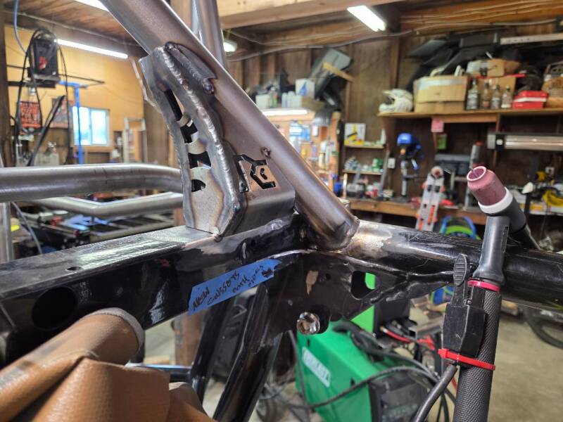 Boxed gussets for custom fabrication UTV SXS KRX 1000, Mount Vernon, Washington, Skagit County