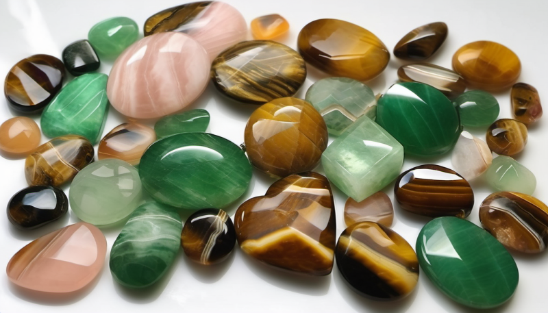 Edelstenen voor orgonite piramides