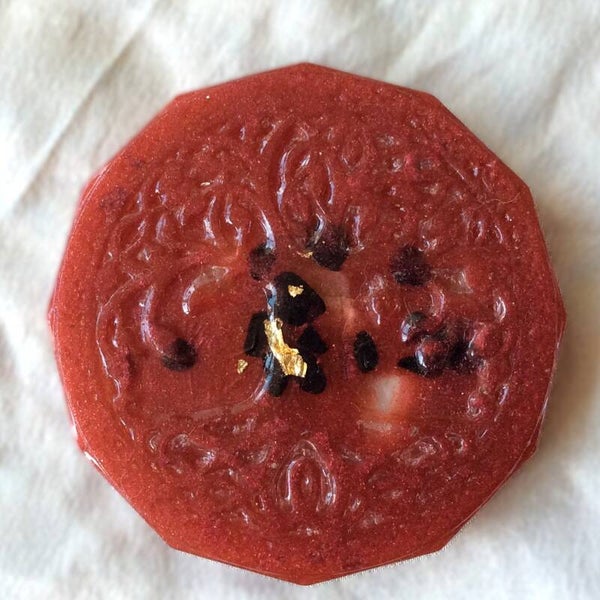 Mobiele telefoonschijfje 'Tree of life rood'