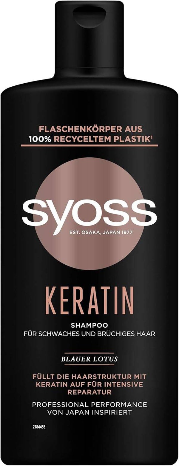 Syoss Shampoo Keratin Haarshampoo für schwaches und brüchiges Haar 440 ml
