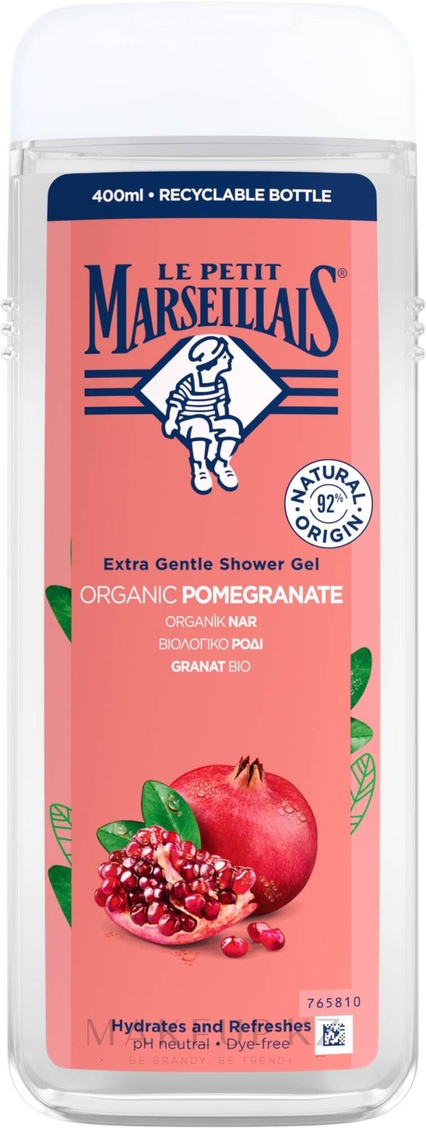 Le Petit Marseillais Granatapfel Bio Pulse Duschgel Herren Shower Gel für Männer 400ml